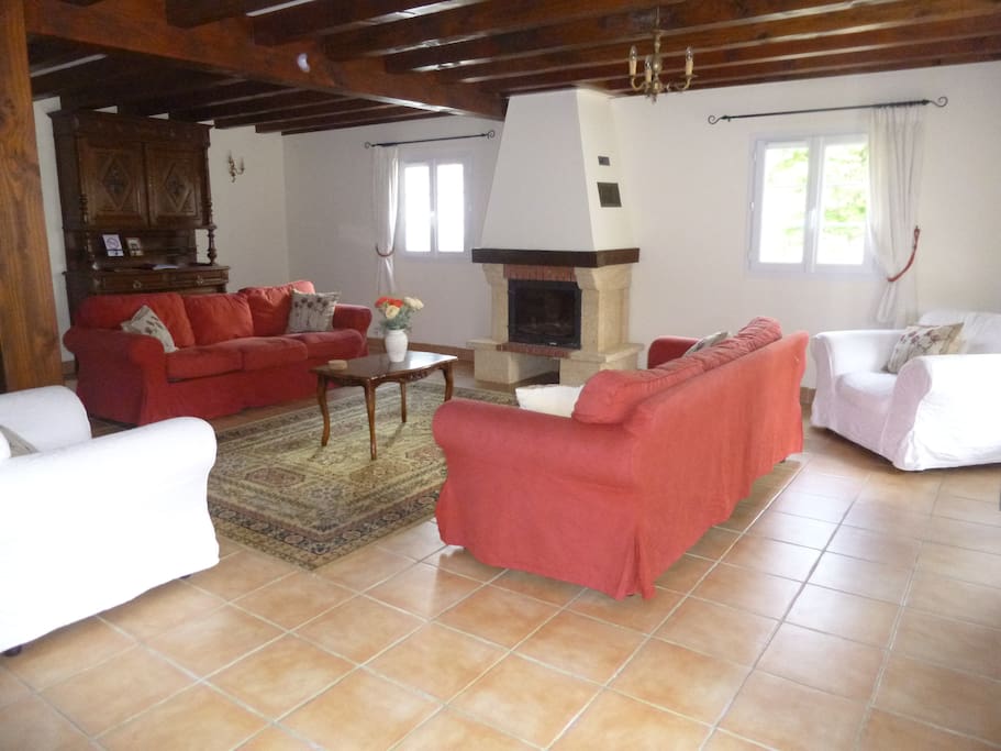 Lounge and Fireplace