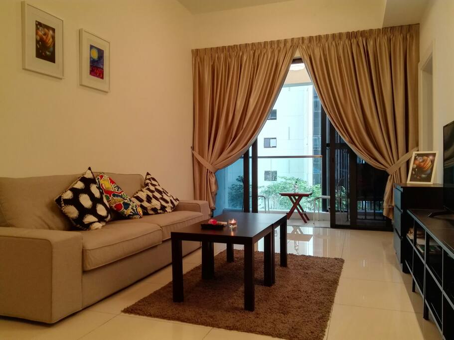 living room facing the beautiful garden