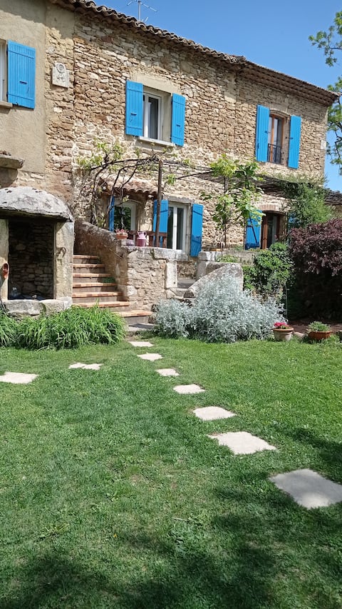 Mas la Mayanne in the heart of the vineyards.