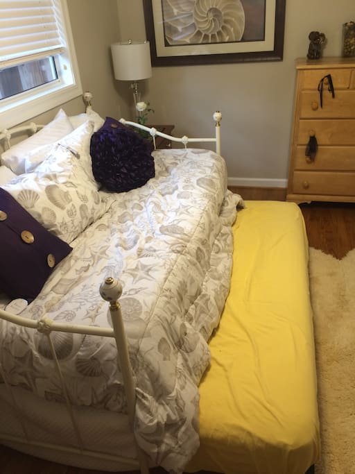 Pull out single bed under.