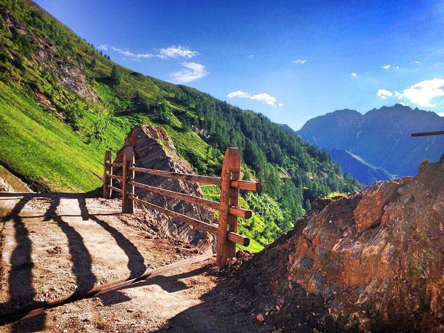 Pfunders das Wandergebiet
