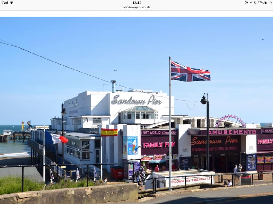 Sandown pier, open all year round
