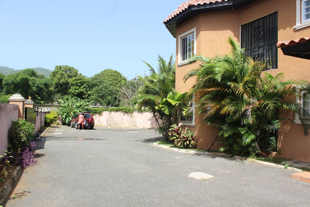 Spacious court yard
