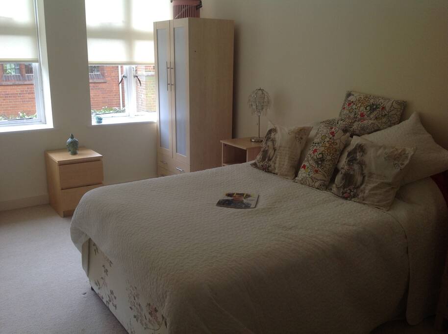 Large double bed in a very spacious en suite room