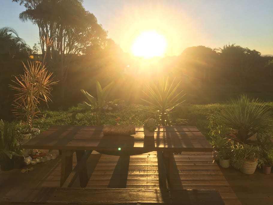 Enjoy the most beautiful sunsets from our deck.