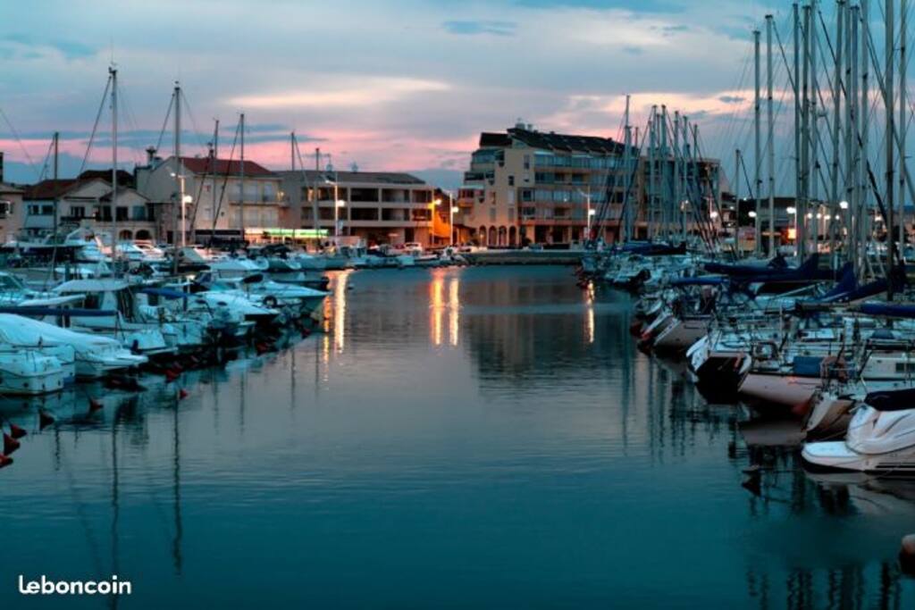 face au port