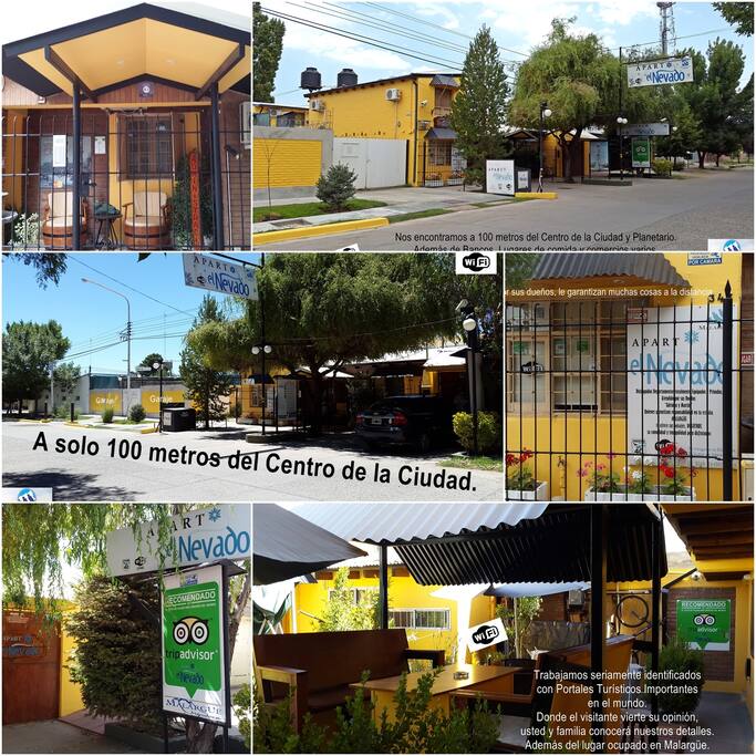 Vistas del complejo en su exterior.