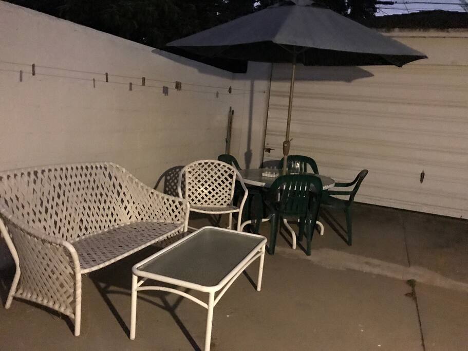 patio area.