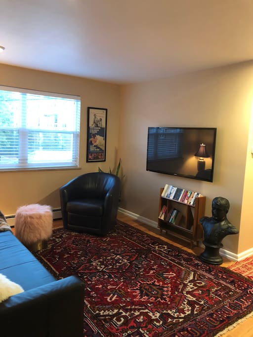 Living Room facing NW - Take a book, leave a book