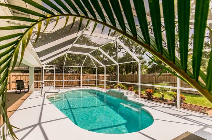 Piscine Chauffée Relaxante&nbsp;! Beau Patio Et Cour Clôturée - Sebastian, FL