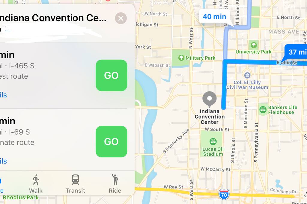 Only 37 minutes from Lucas Oil Stadium, Bankers Life Fieldhouse and Indiana Convention Center