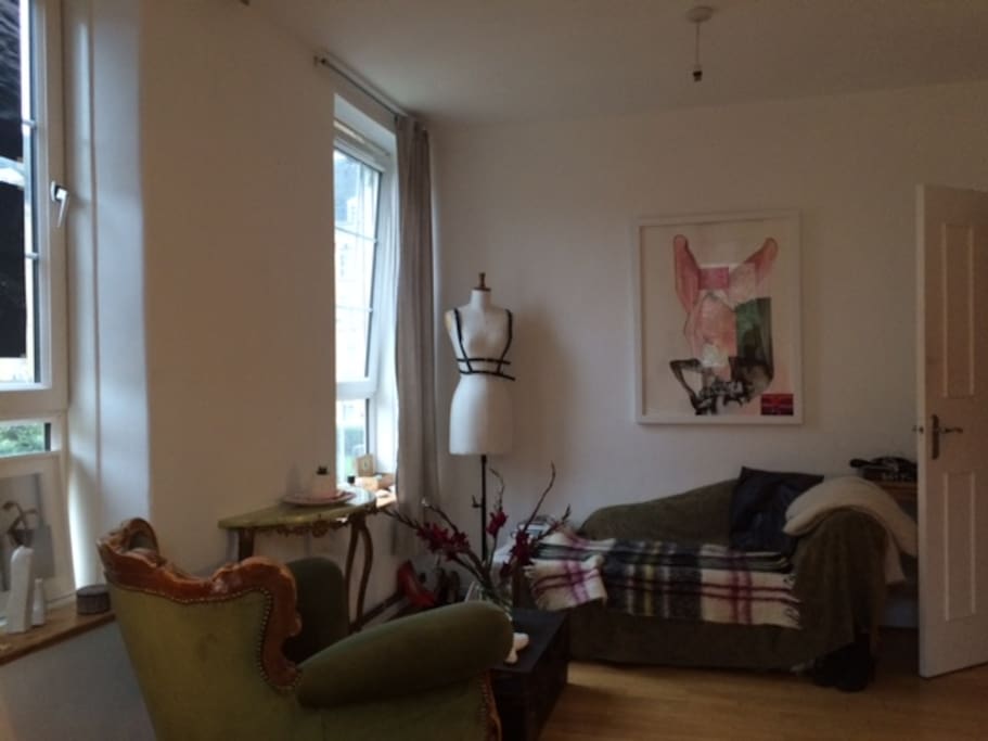 Sitting area in a bedroom