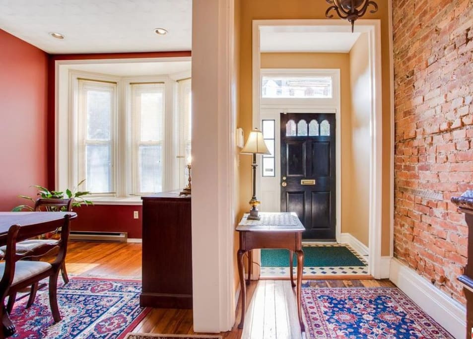 Front Entry with Exposed Brick