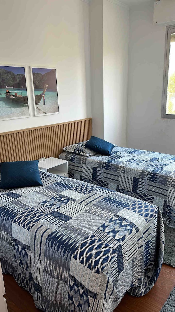 غرفة نوم 1 - 2 سرير مربع واحد 