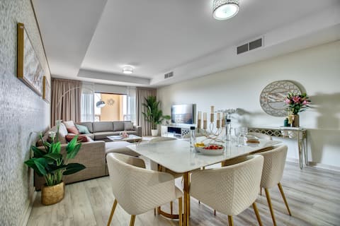 Fantastic Sea View | Newly Furnished 2BR | FREE Beach & Pool