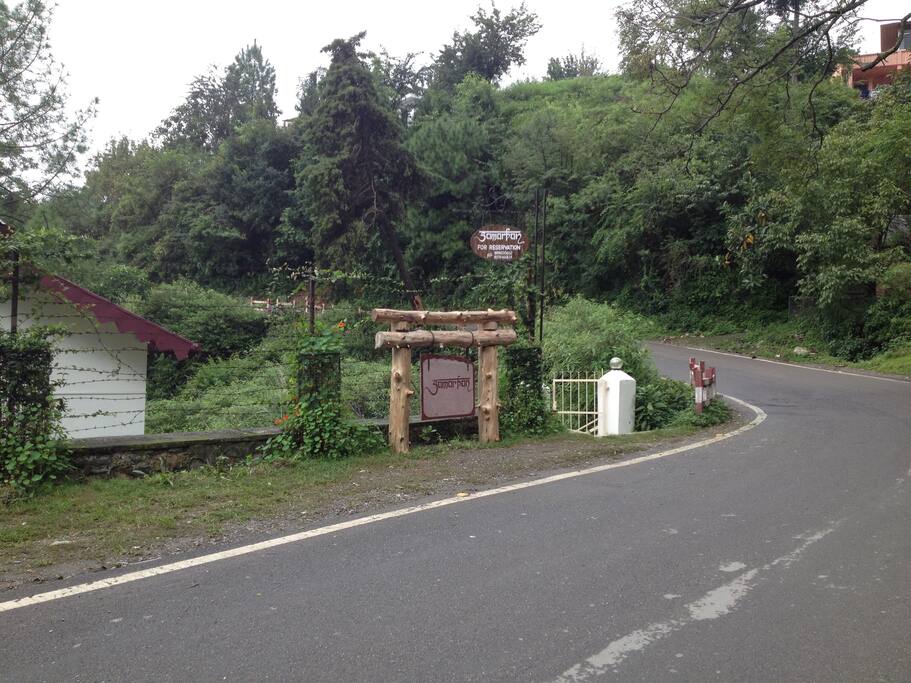 Samarpan as you arrive from road