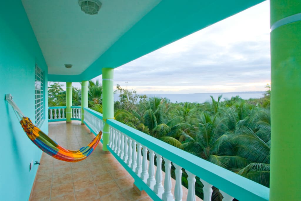 Hammocks with an ocean view from Villa Taino