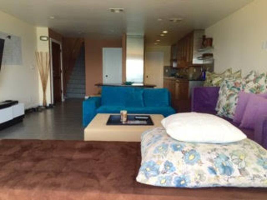 Living room to stairs