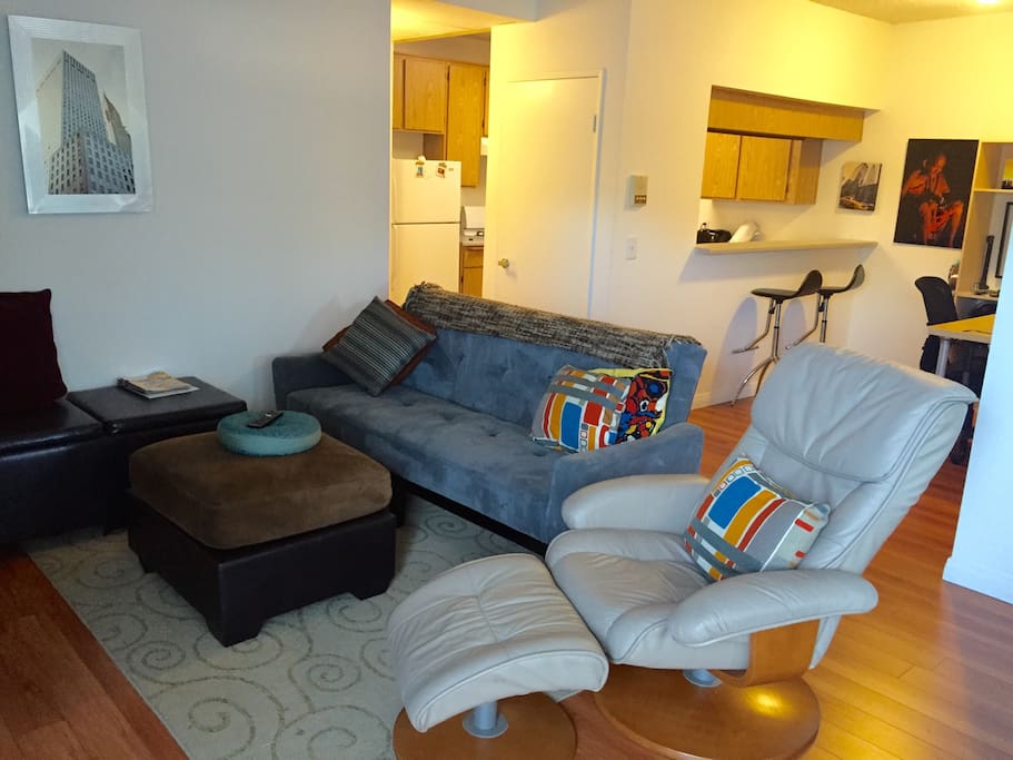 Lounging area.