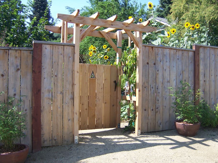 Private Entrance Opens Onto Charming Patio Where You Can Enjoy Morning Coffee or Late-Night Stars.