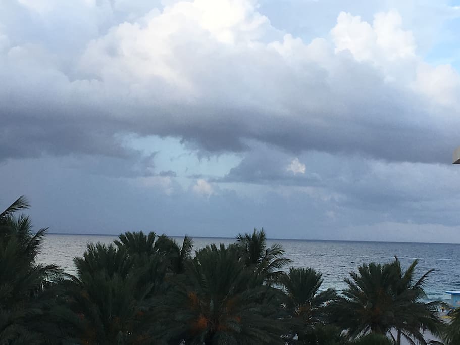 view from the balcony