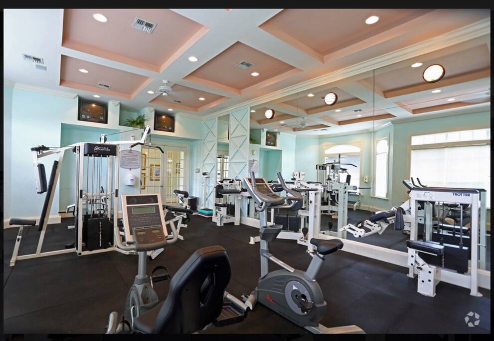 You will be able to use the premises GYM