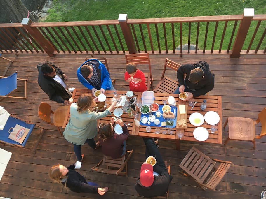 Dinner on the deck