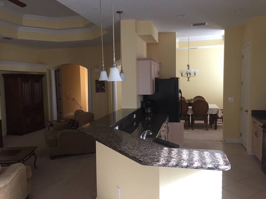 Living, Dining and Kitchen