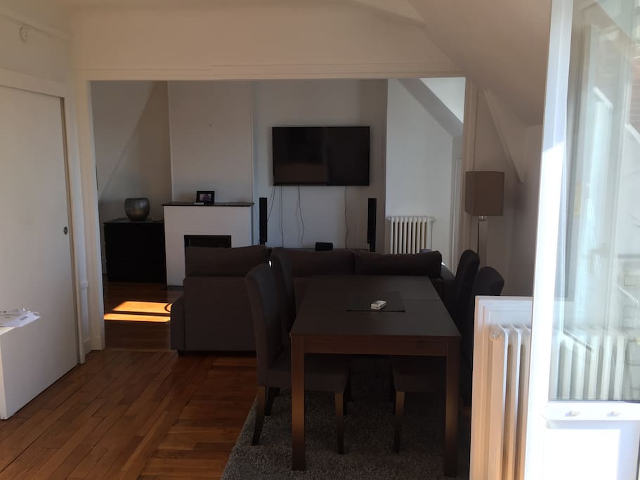 Vu depuis l'entrée de l'appartement