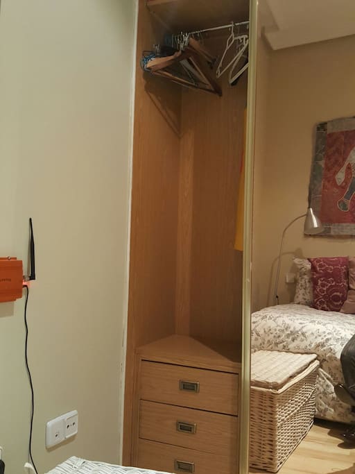 Wardrobe to put your clothes.