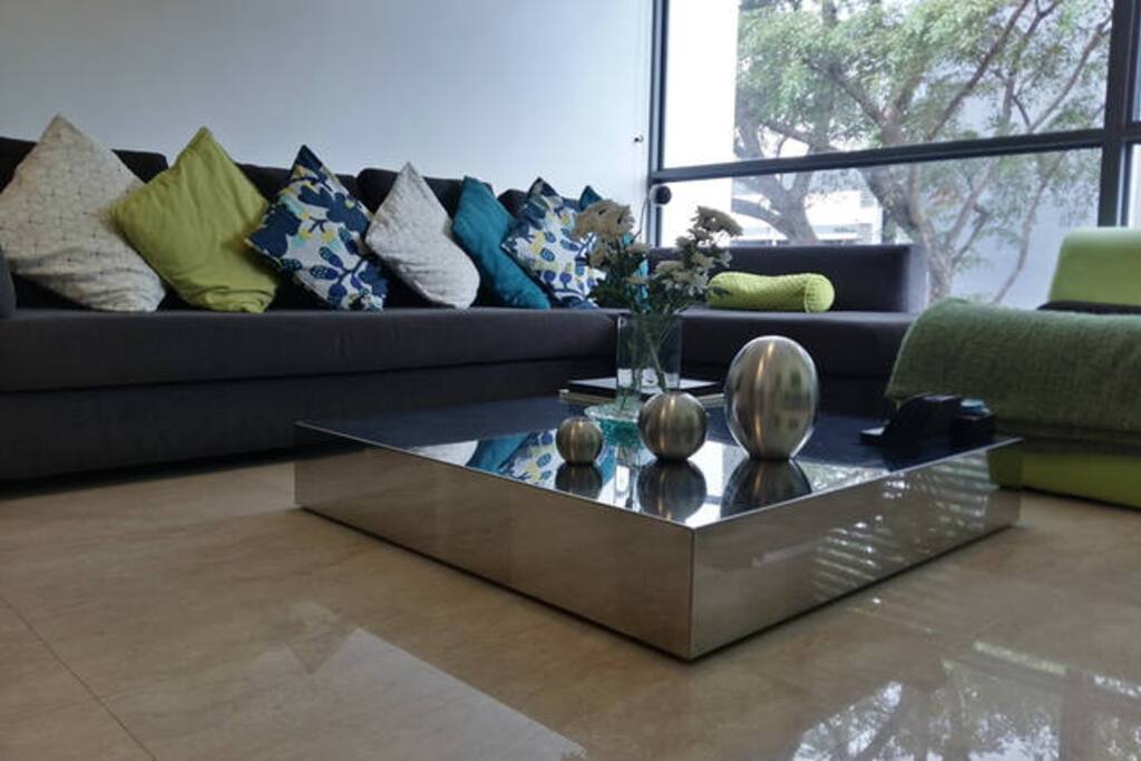Relax in the cozy living room