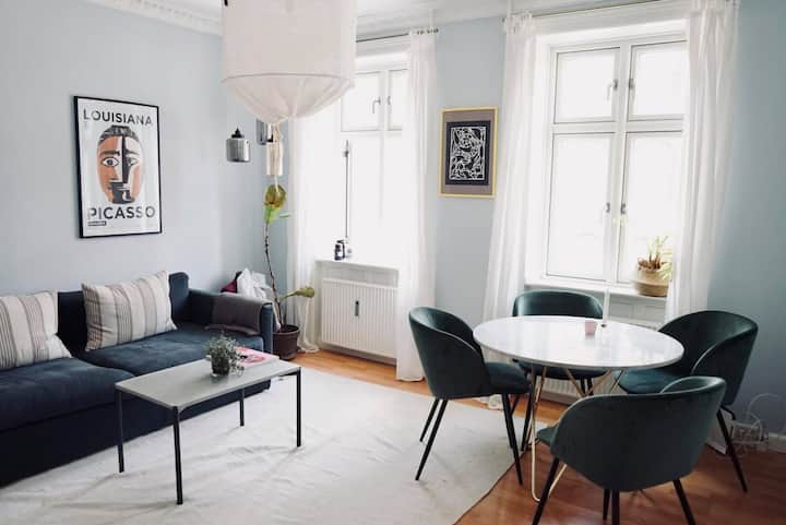 Beautiful 3 Room Apartment With Roof Terrace - Copenhague