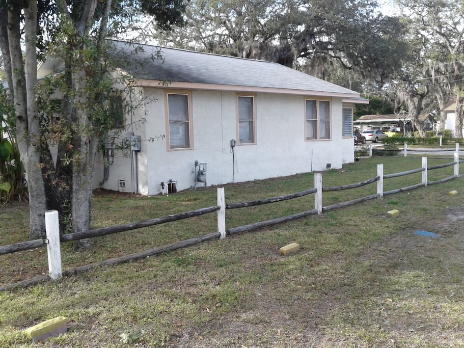 East side of house