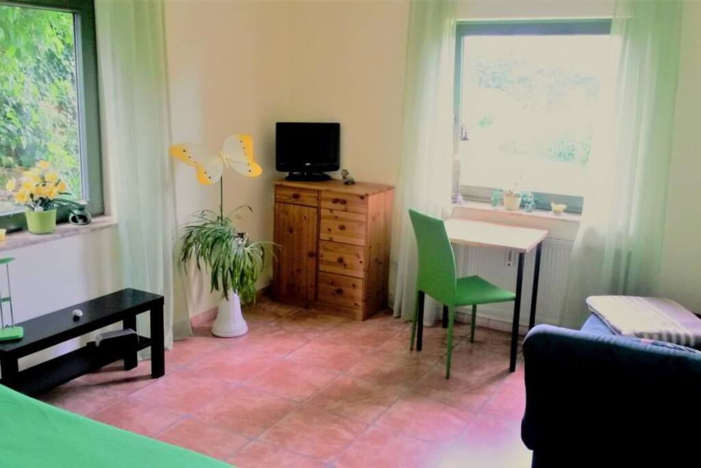Übernachtung 1 "Eibe" - Einzelbett und Liegesofa