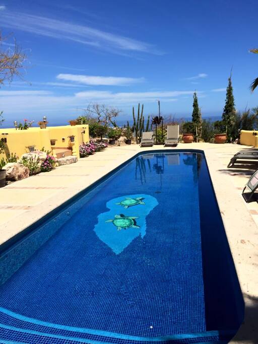 Private pool on the property