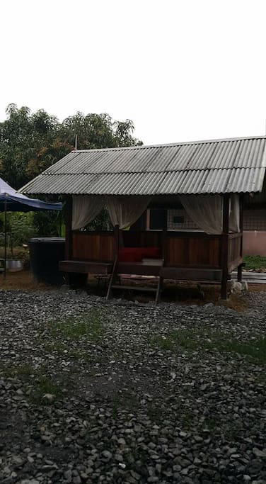 gazebo in front of the main house