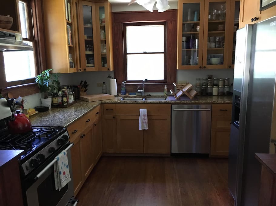 Feel free to use the kitchen.