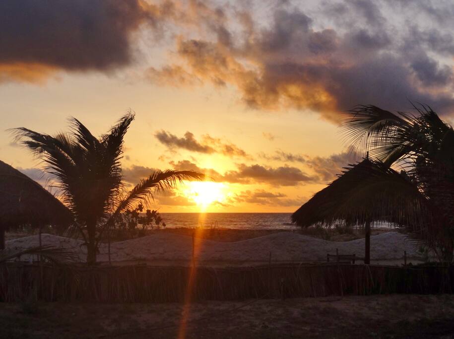 It is impossible to be stressed with this kind of sunset