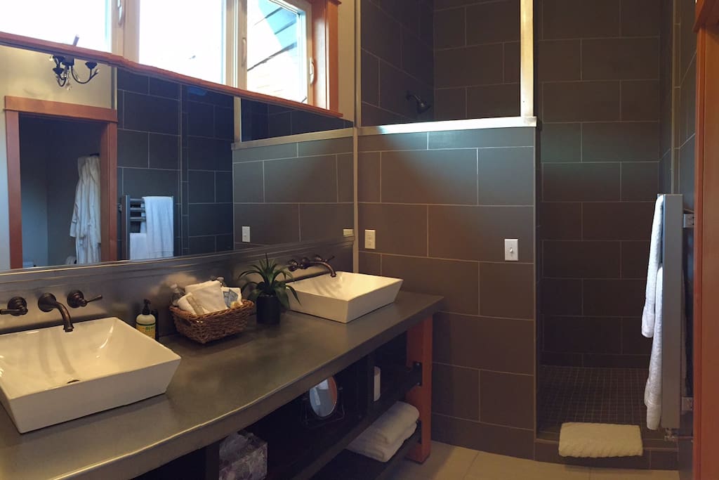 Custom vanity with TWO sinks