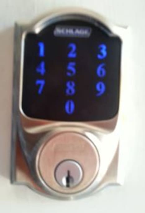 State of the art keyless security lock, which host can change or open remotely. Each registered guest will receive their own entry code which will be provided day of check-in.