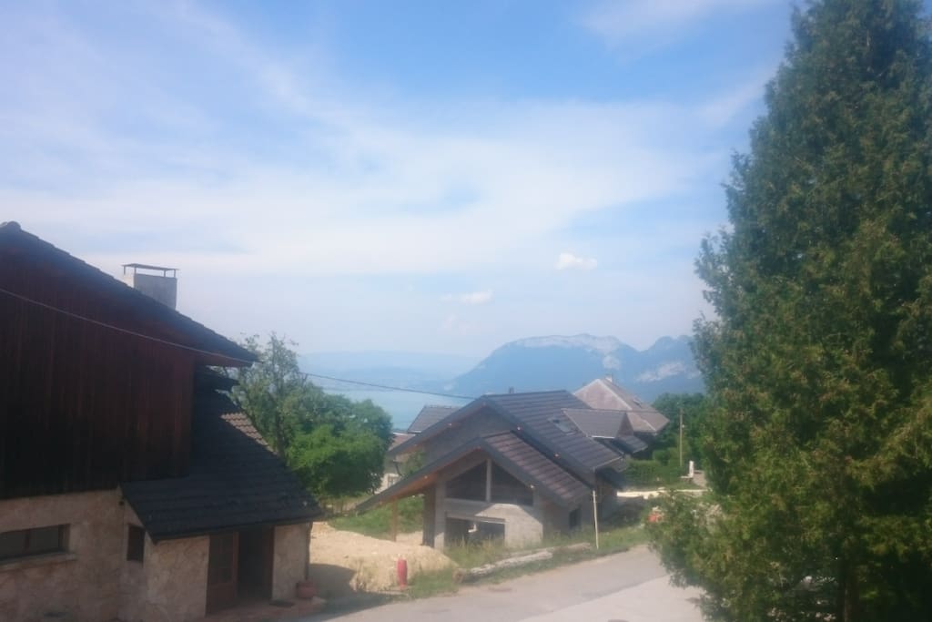 Vue lac de la terrase