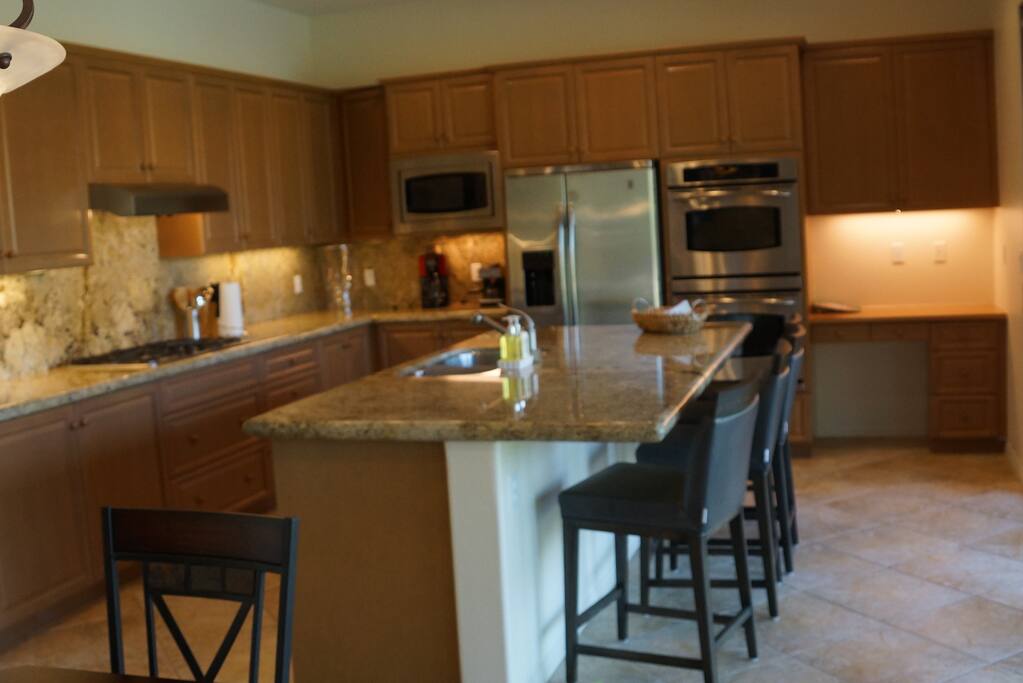 Brand new kitchen with counter