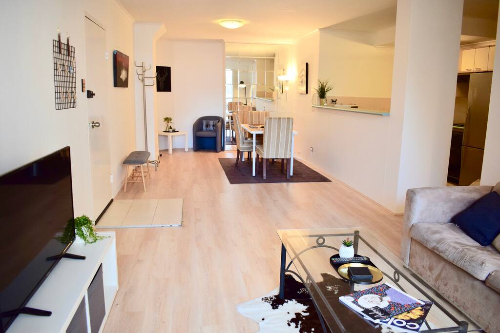Open space living perfect for a group of friends or family