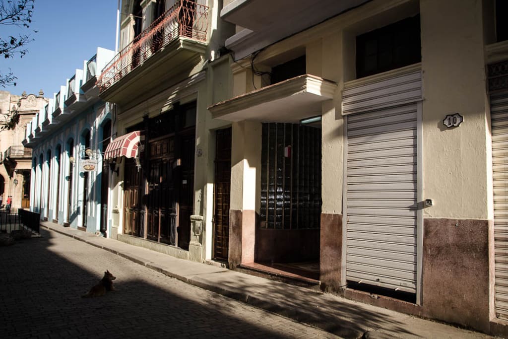 Street and entrance