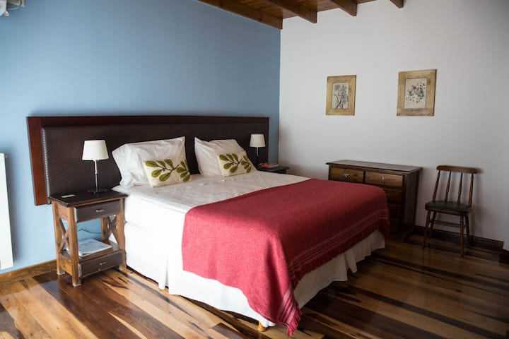 可欣赏河景的亲密房间。善意、杂志、好去处