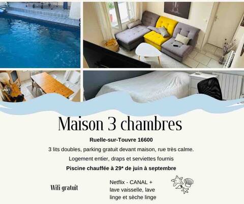 3 bedroom house with private pool