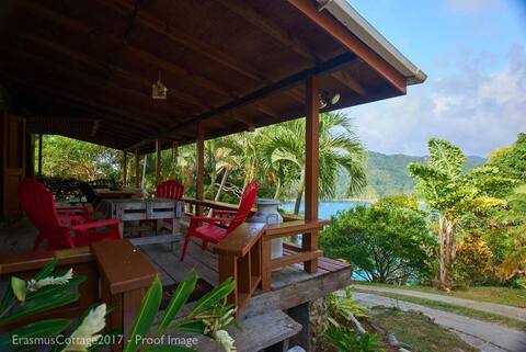 Erasmus Cove Villa: rainforest, beach, waterfall