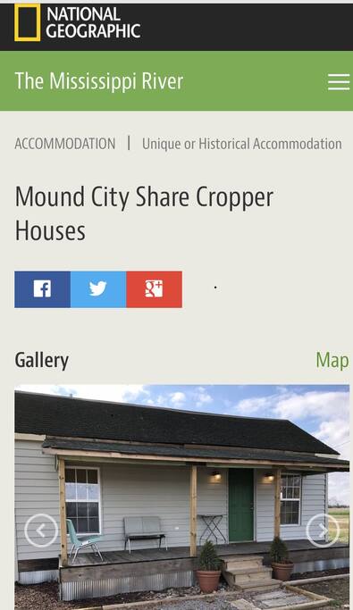 National Geographic recognizes this as a unique and historic accommodation