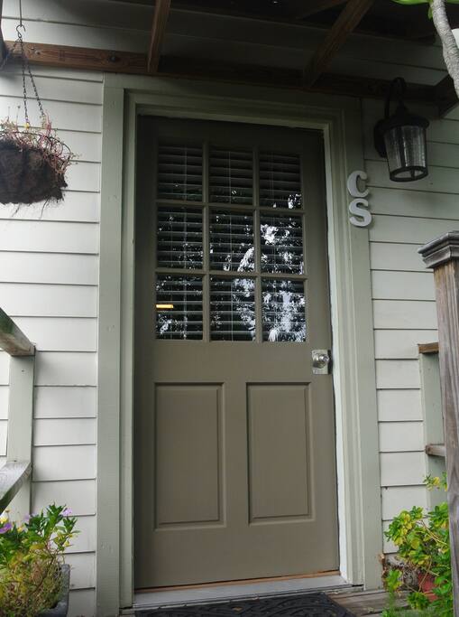 Front door to your private suite