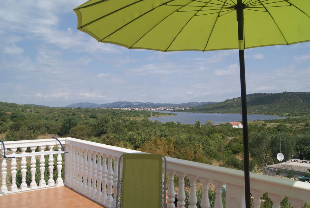 The view on Pirovac from the terrace